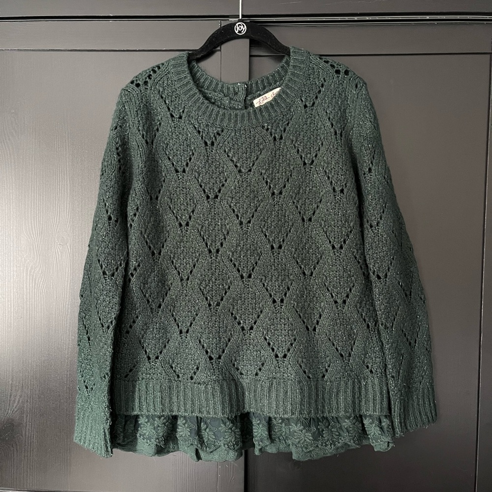Anthropologie green sweater